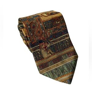 VTG Alynn Neckwear The Ancient Art of Ireland 'The Book of Kells' Neck Tie Silk